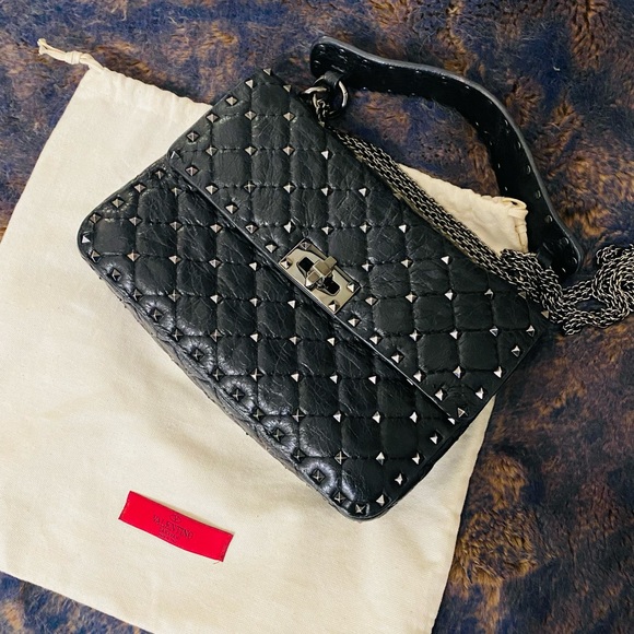 Valentino Noir Spike Bag Medium - Picture 11 of 11